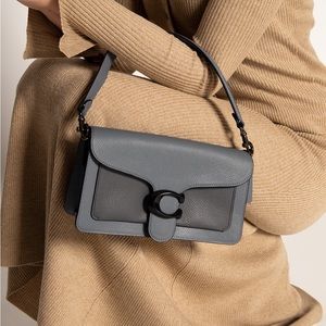 Coach Tabby 26 Shoulder Bag Grey Colorblock